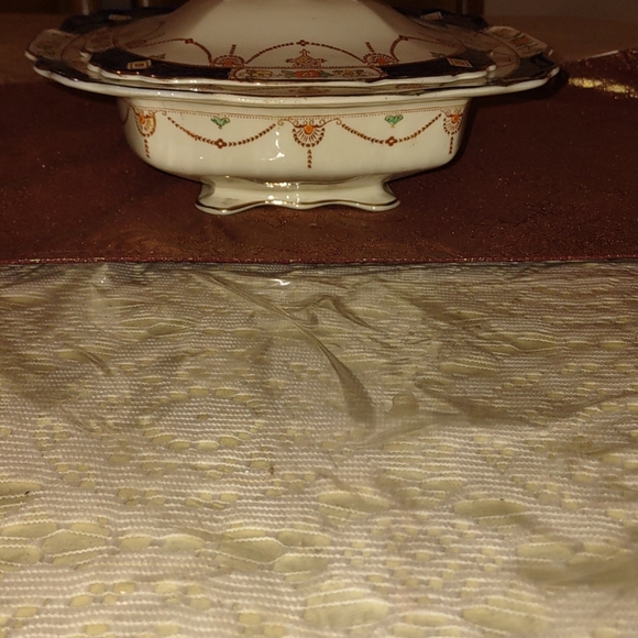 ( 2 ) Lidded Serving Dishes : Vintage 1930's Myott Sons &   Co , Imari - Picture 7 of 11